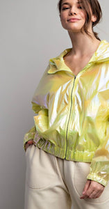 Rain or Shine Holographic Jacket Limes or Lemons