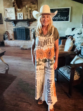 Sunflower Vintage Feed Sack Wide-Leg Jumpsuit