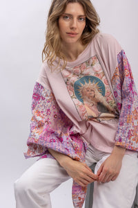 Here We Go Again Kantha Top