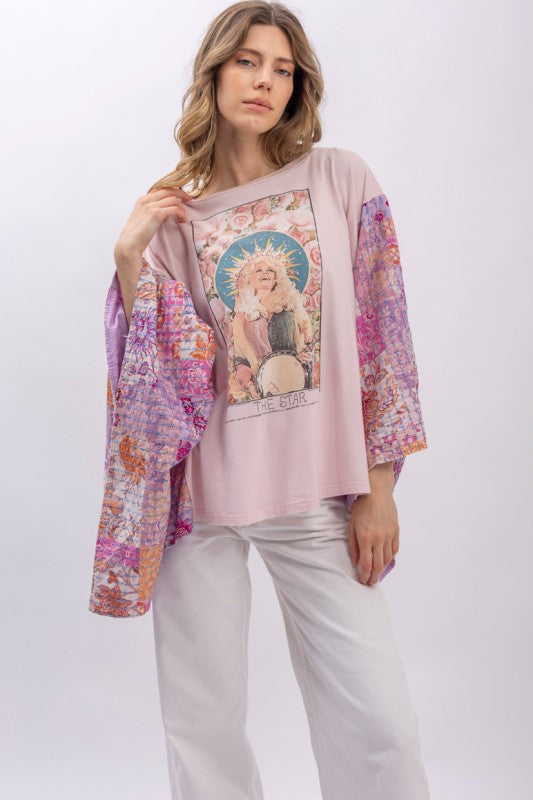 Here We Go Again Kantha Top