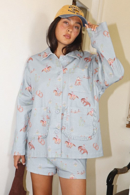 Giddy Up Button Down Jacket