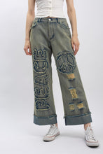 Vintage Peace Patch Denim