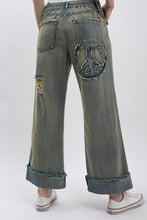 Vintage Peace Patch Denim