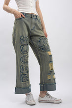 Vintage Peace Patch Denim