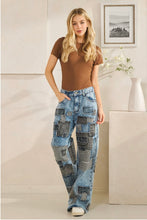 Wander Free Patchwork Wide-Leg Jeans