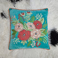 Turquoise Bouquet Pillow