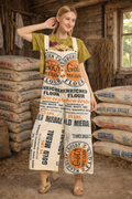 Gold Medal Flour Vintage Feed Sack Wide-Leg Jumpsuit