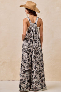 Washed Rose Denim Overalls