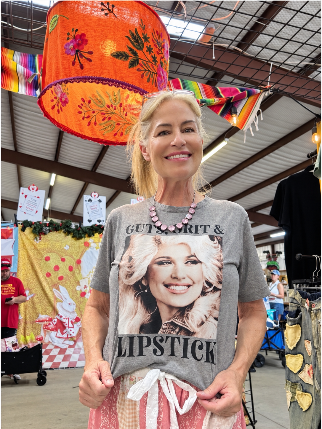 Guts, Grit, and Lipstick Dolly Graphic Tee