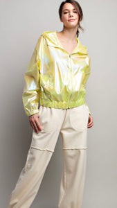 Rain or Shine Holographic Jacket Limes or Lemons