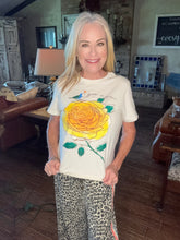 Grow in Grace Yellow Rose Graphic Tee