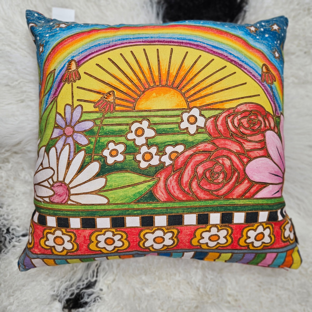 Somewhere Over the Rainbow Pillow