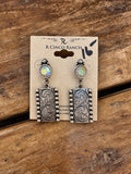 Western Scroll & Iridescent Crystal Earrings