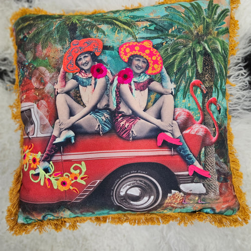 Flamingals Pillow