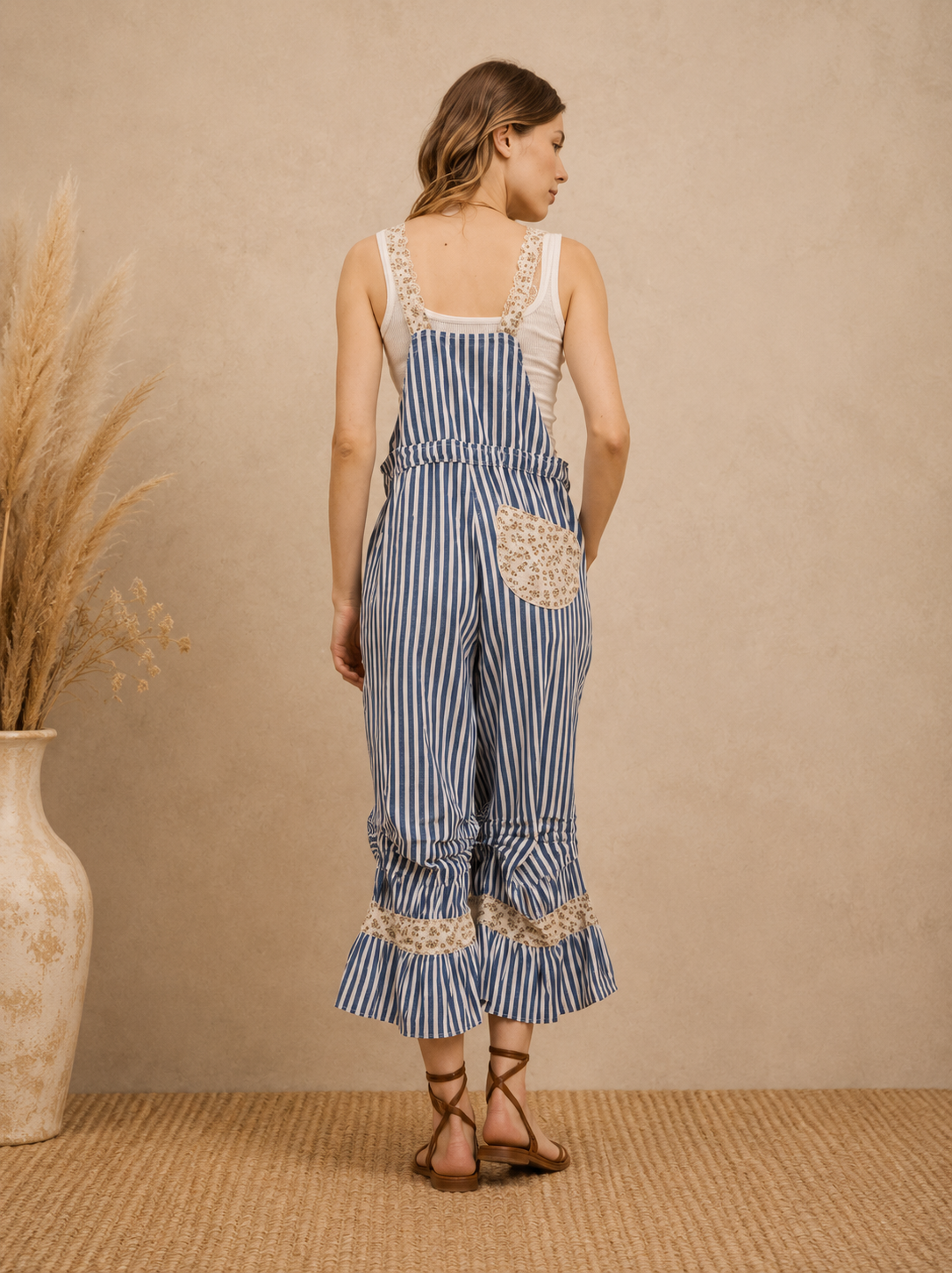 Bluebell Stripe Overalls