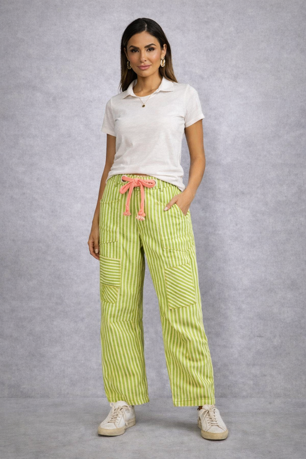 Electric Rodeo Stripe Lime Pants