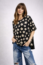 Starlight Drift Mineral Wash Top Black
