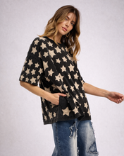 Starlight Drift Mineral Wash Top Black