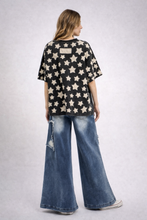 Starlight Drift Mineral Wash Top Black