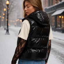 Rock On Black Puff Vest