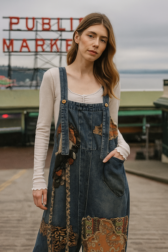 The Wanderer Patchwork Overalls