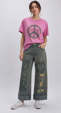Vintage Peace Patch Denim
