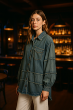 Frayed Out Button Up