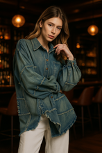 Frayed Out Button Up