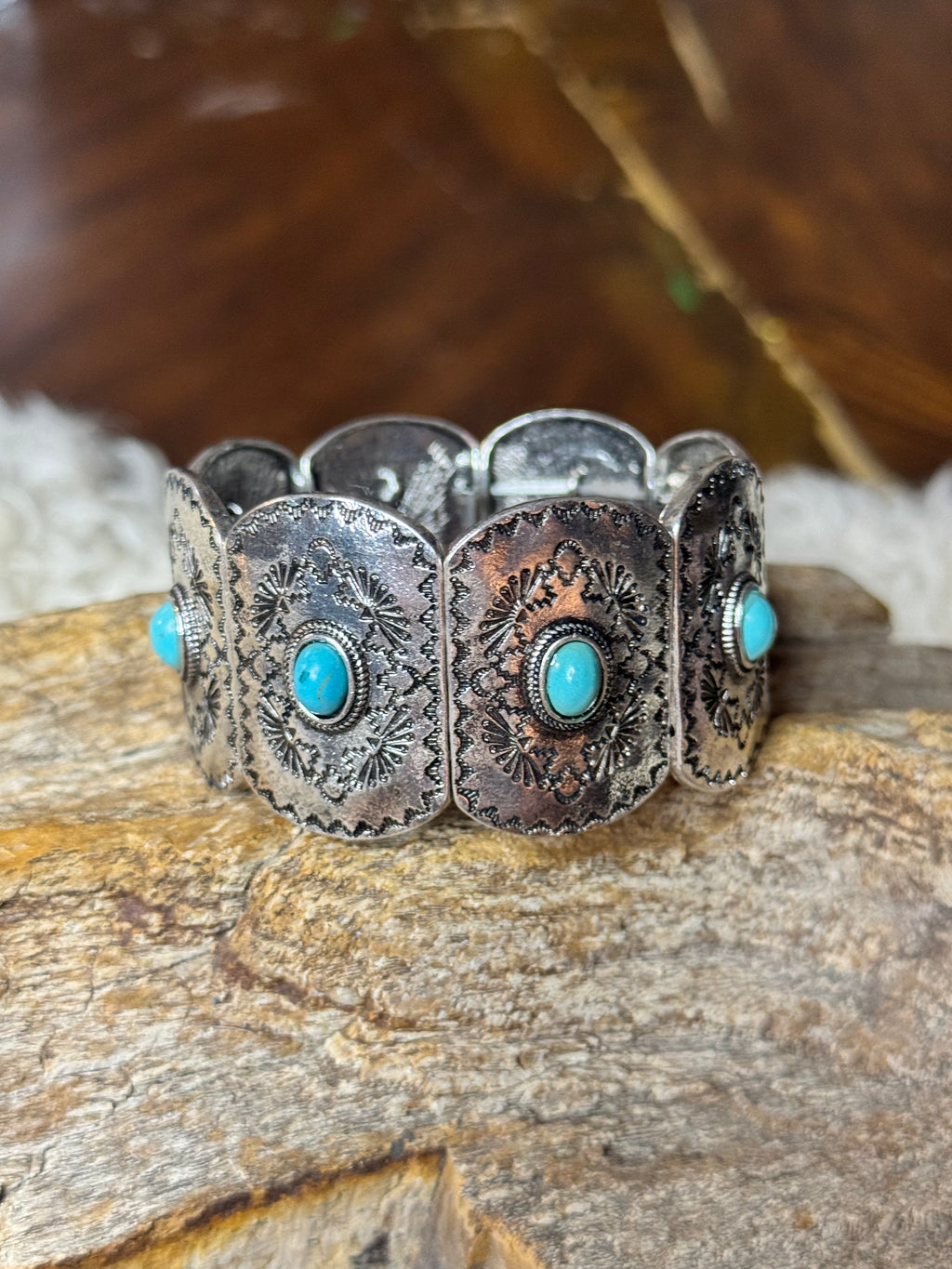 Turquoise Prairie Panel Bracelet