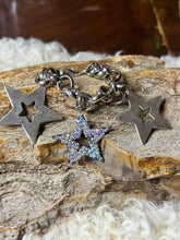 Silver Star Charm Link Bracelet