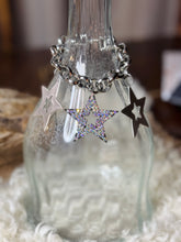 Silver Star Charm Link Bracelet