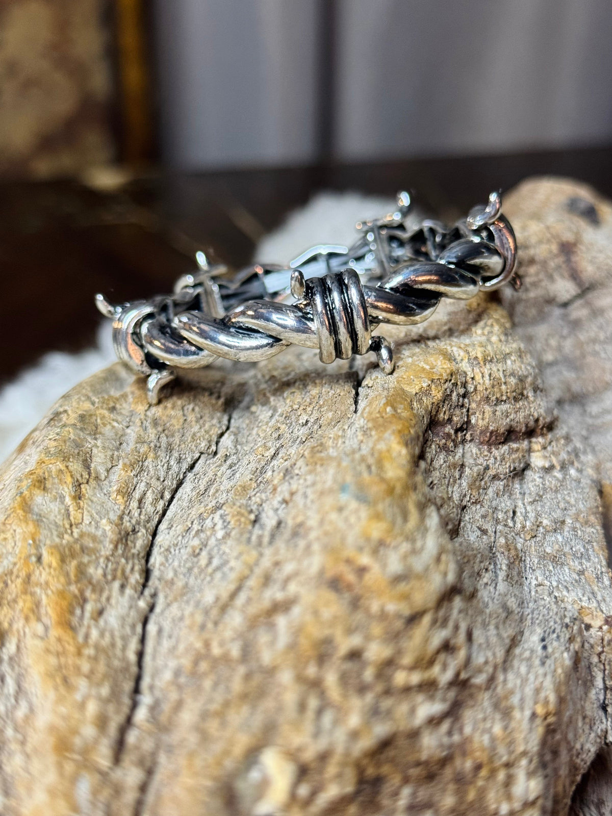 Barbed Wire Stretch Bracelet