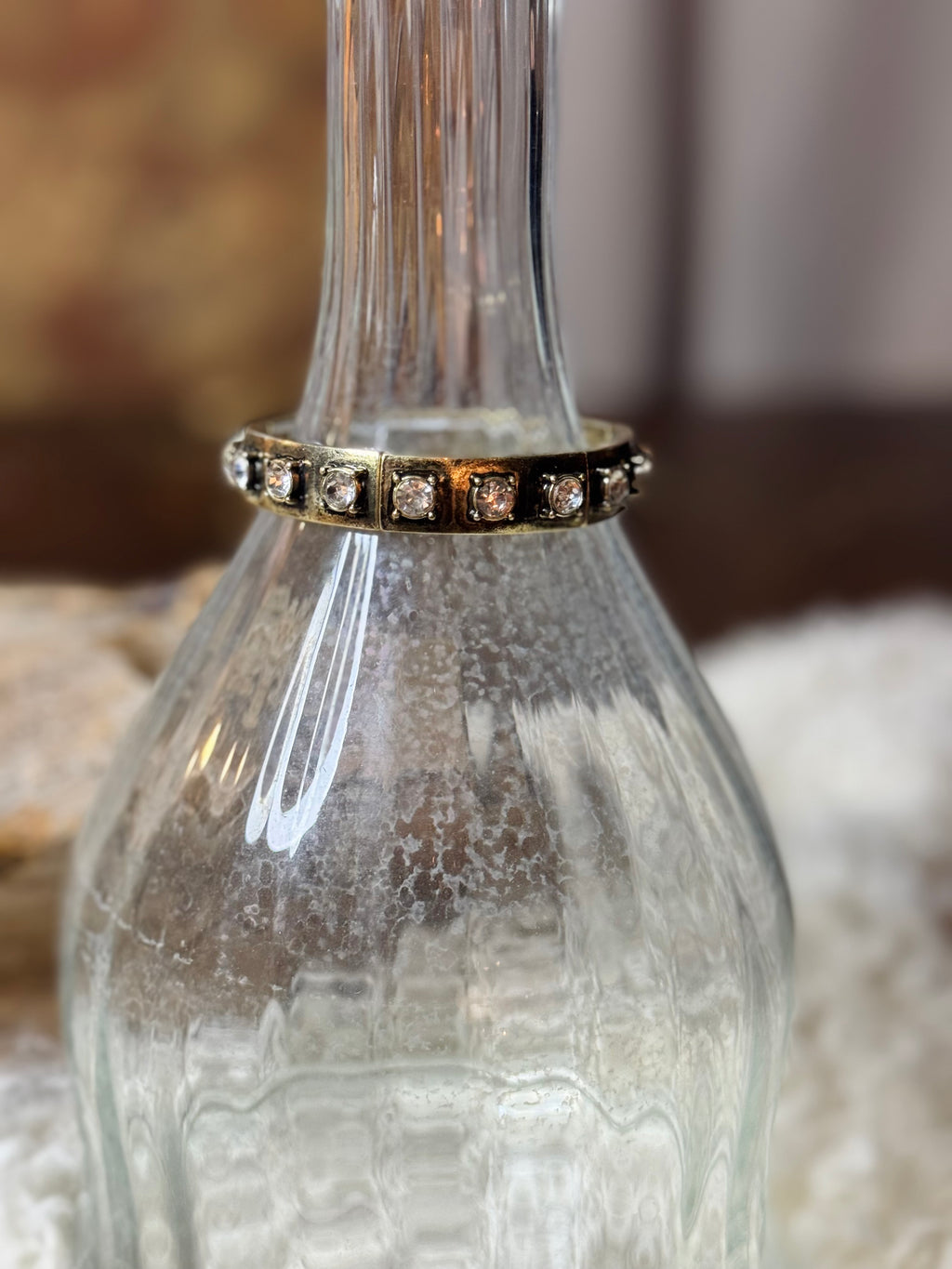 Dust & Diamonds Stretch Bracelet Antique Gold