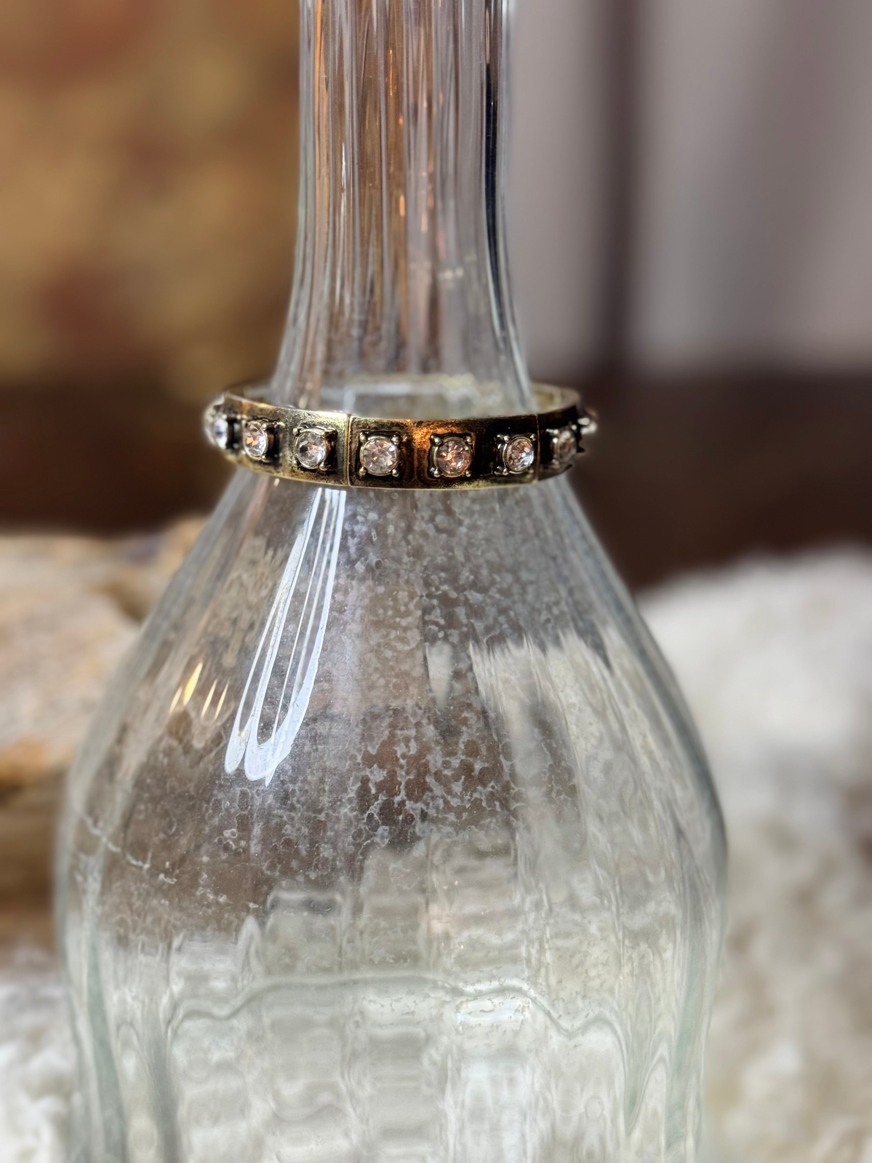 Dust & Diamonds Stretch Bracelet Antique Gold