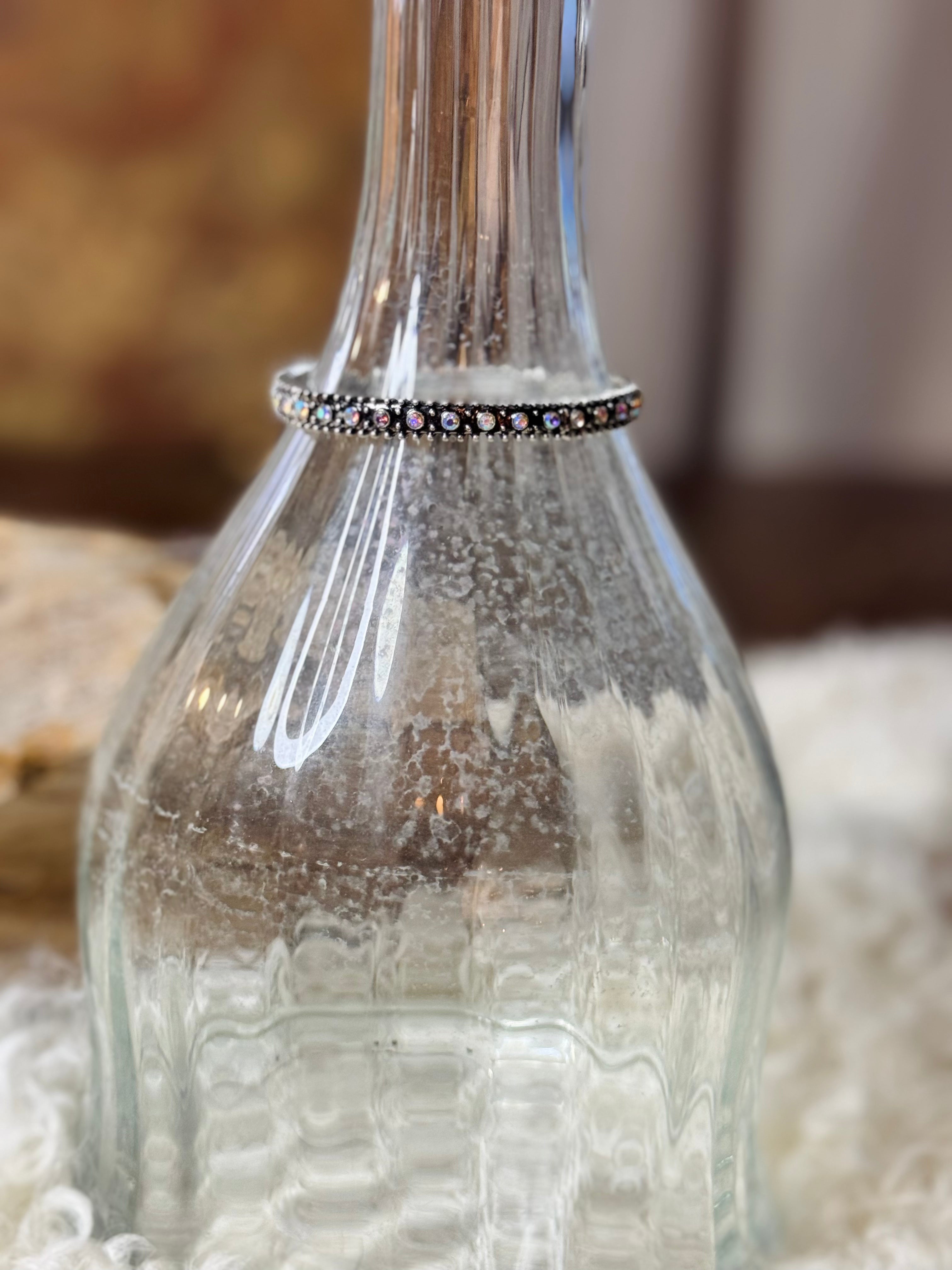 High Plains Silver Sparkle Stretch Bracelet