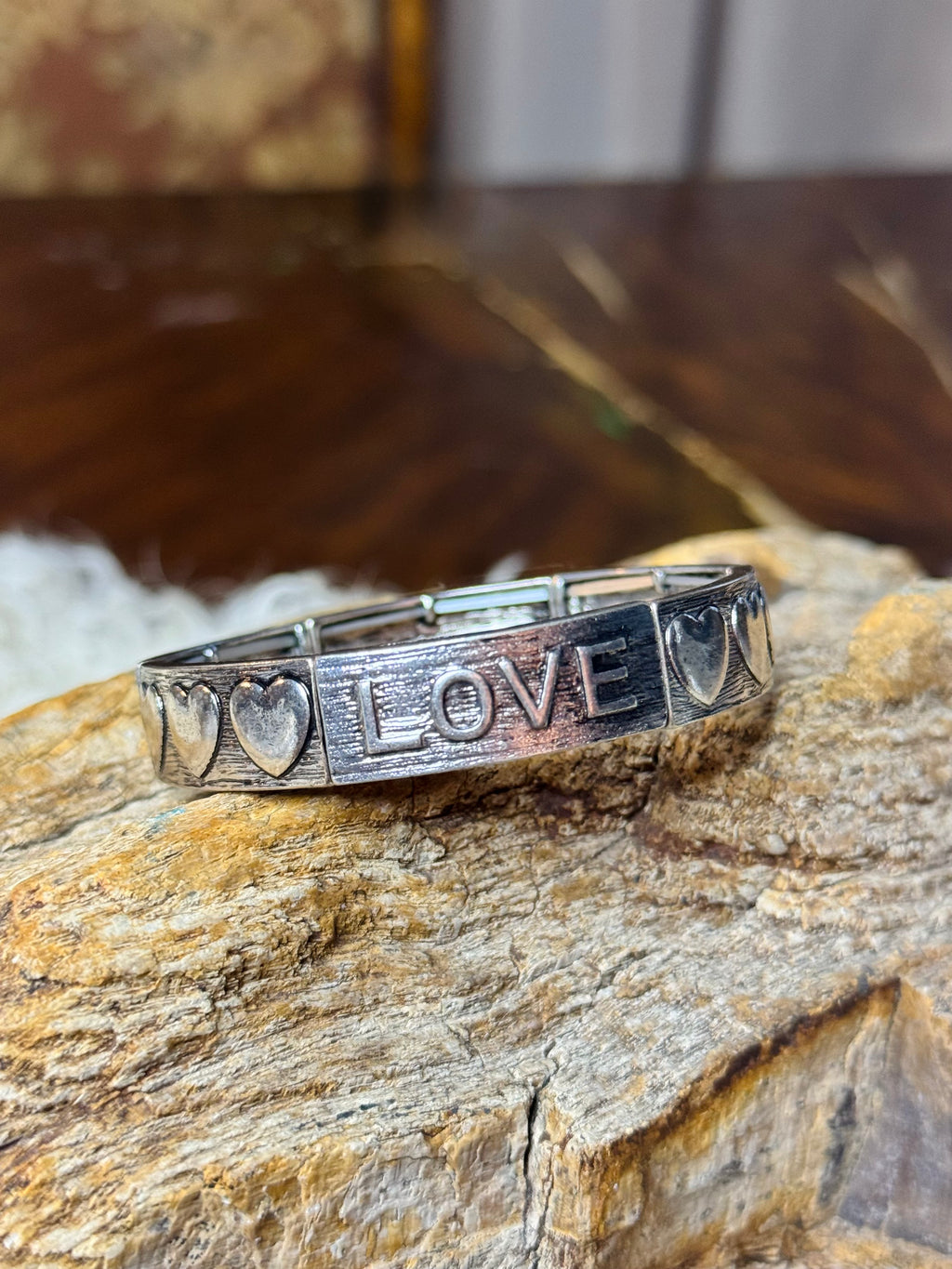 Speak It. Wear It. Stretch Bracelet: Love