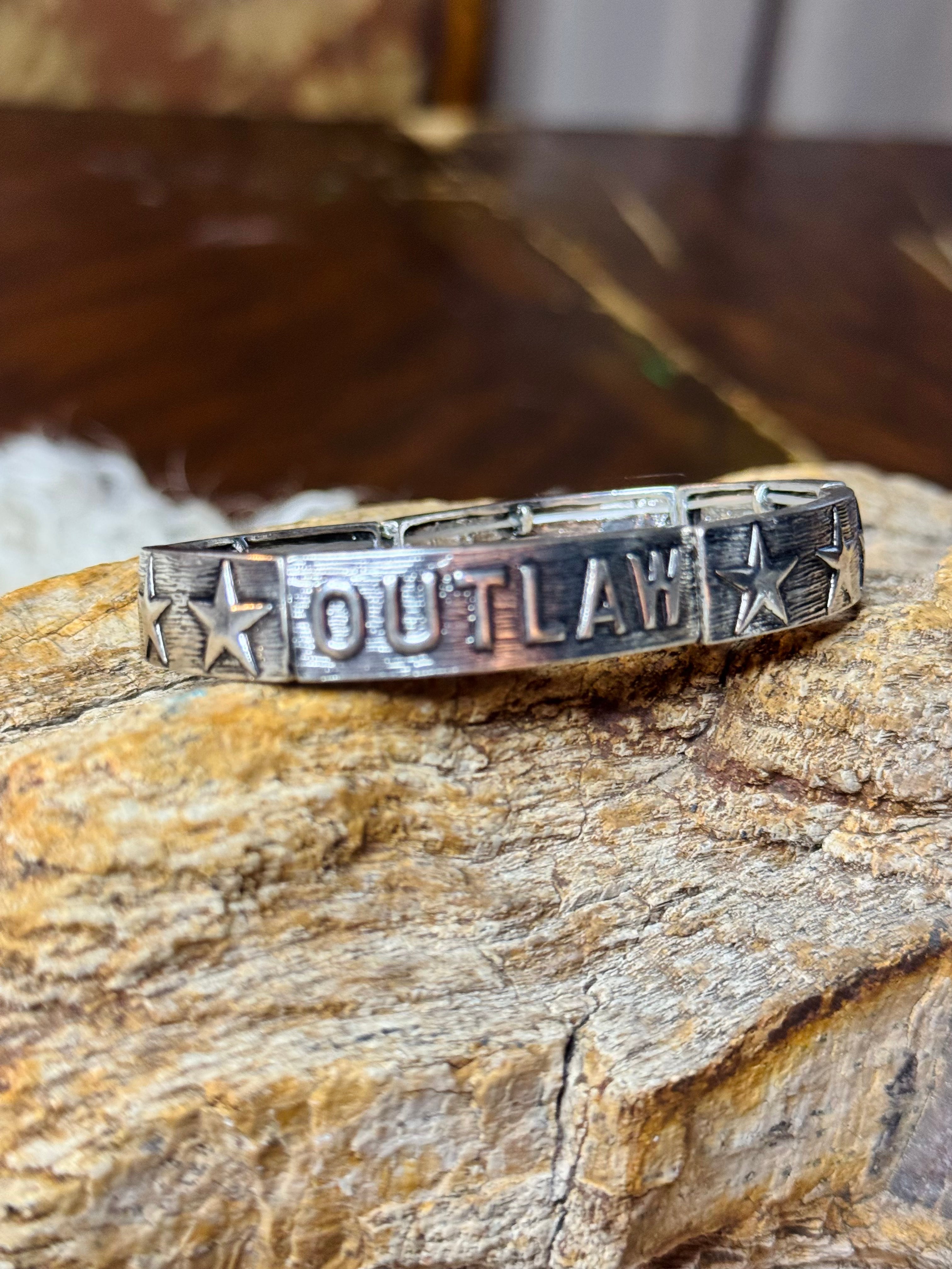 Speak It. Wear It. Stretch Bracelet: Outlaw