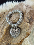 Ranch Heirloom Heart Bracelet
