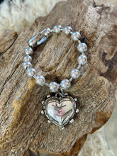 Silver Sweetheart Bead Bracelet