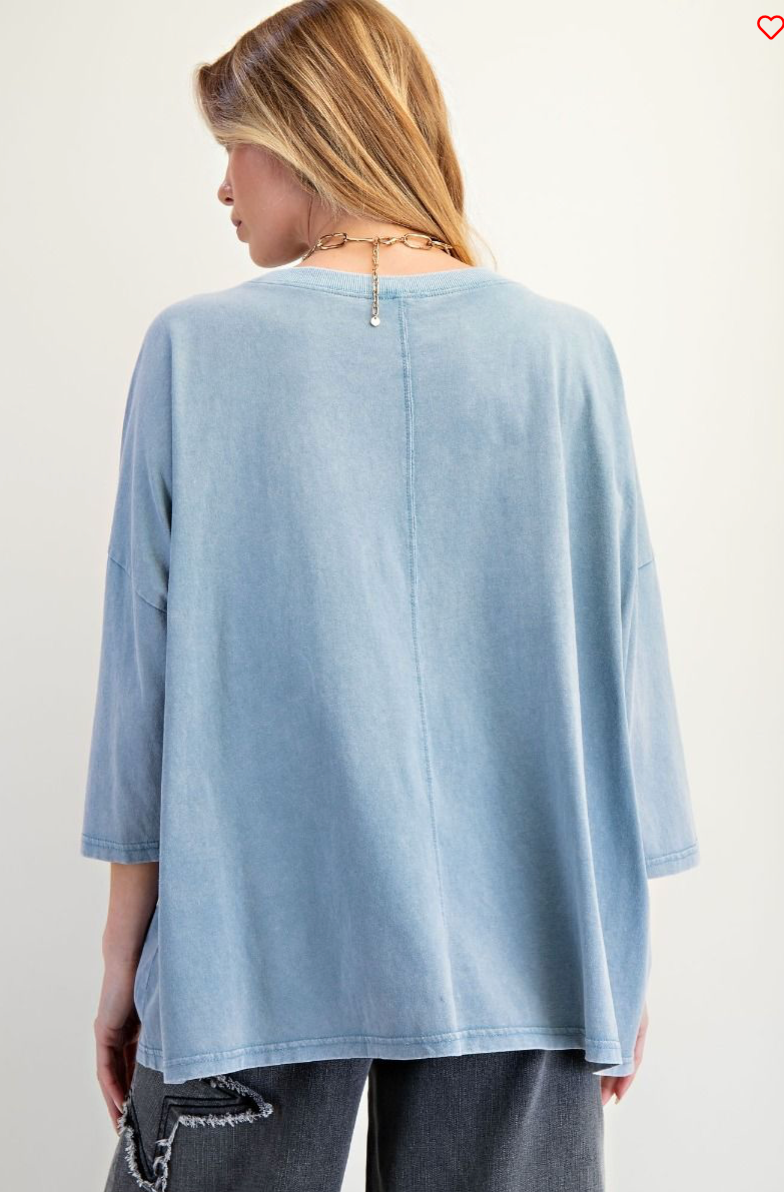 Twilight Star Patch Denim Top