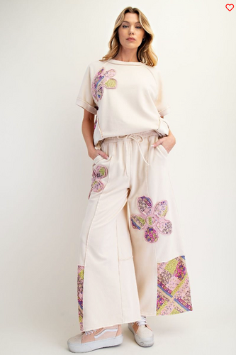 Flower Patch Ecru Top