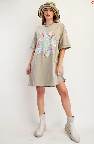 Flower Child Faded Sage Dress