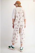 Western Print Overalls Khaki