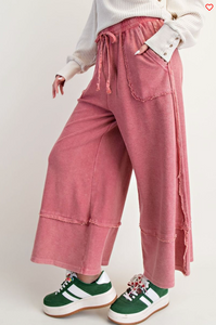 Boho Red Relaxed Fit Pants