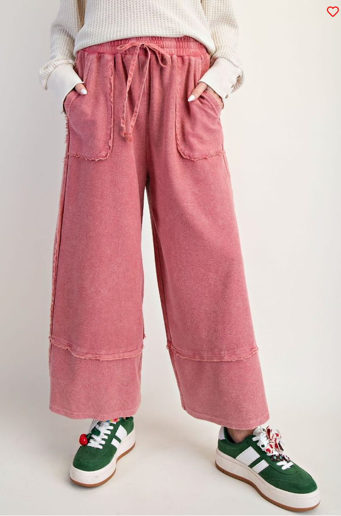 Boho Red Relaxed Fit Pants