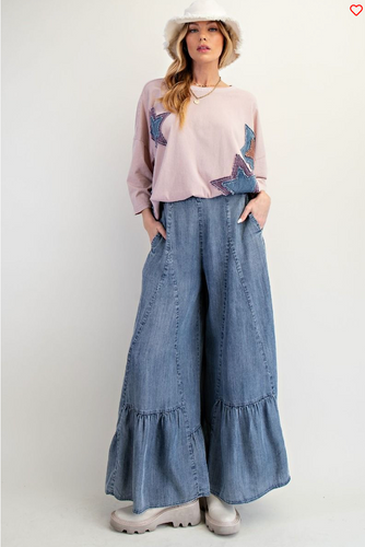 Dreaming Denim Palazzo Pants