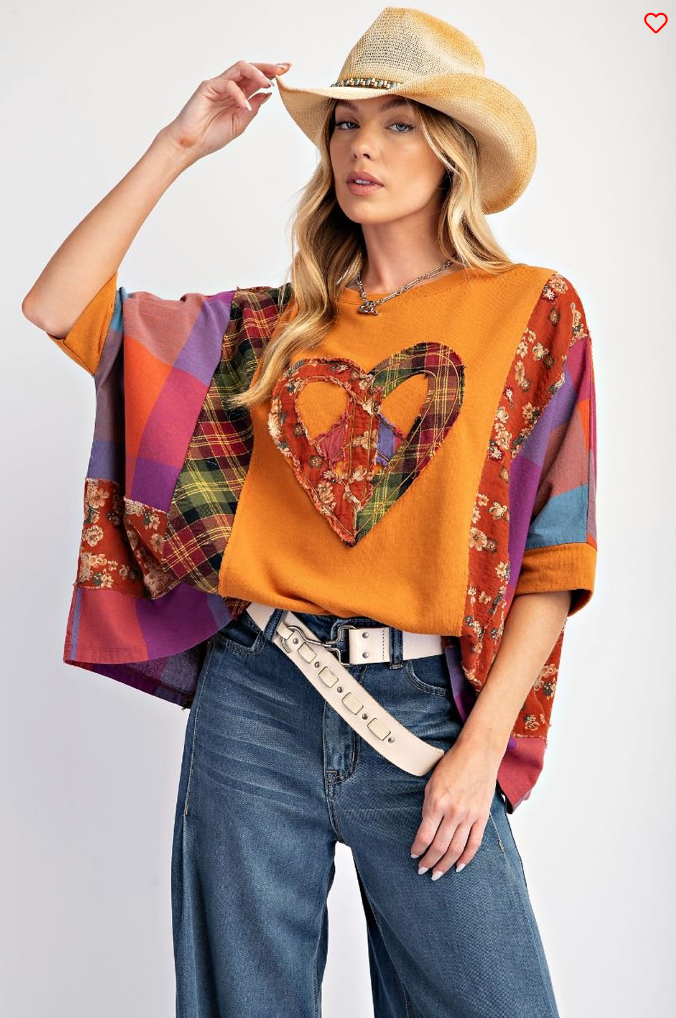 My Heart of Glass Persimmon Top
