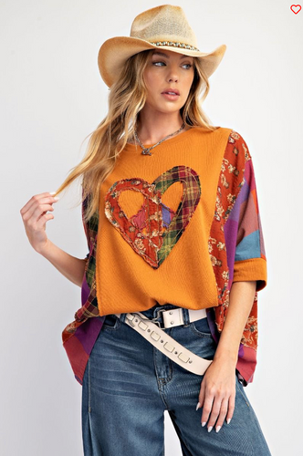 My Heart of Glass Persimmon Top