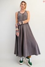 Mineral Washed Coffee Palazzo Jumpsuit