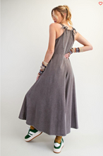 Mineral Washed Coffee Palazzo Jumpsuit